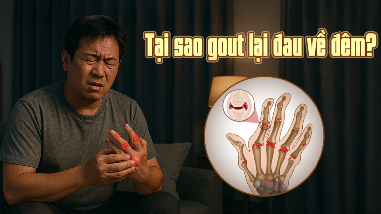 Tại sao gout lại đau về đêm?