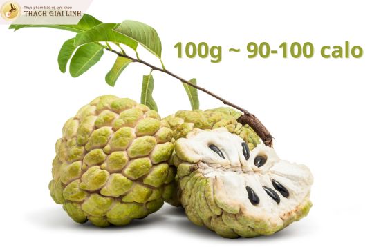 100 gram thịt quả na cung cấp khoảng 90 đến 100 kcal