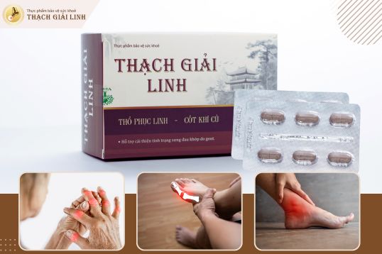 Viên gout Thạch Giải Linh là sản phẩm hỗ trợ người trong giai đoạn gout cấp