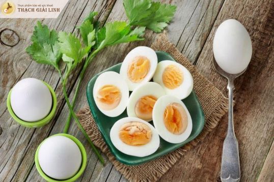 Trứng luộc dễ tiêu hóa và không làm tăng acid uric